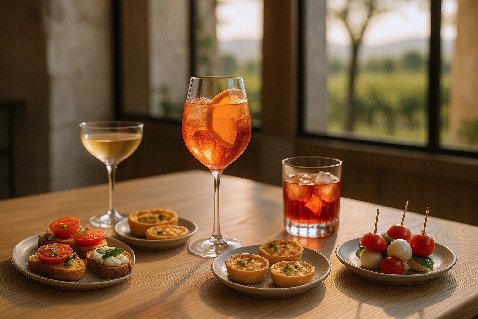 Aperitivo gourmet con stuzzichini eleganti – Osteria Lume